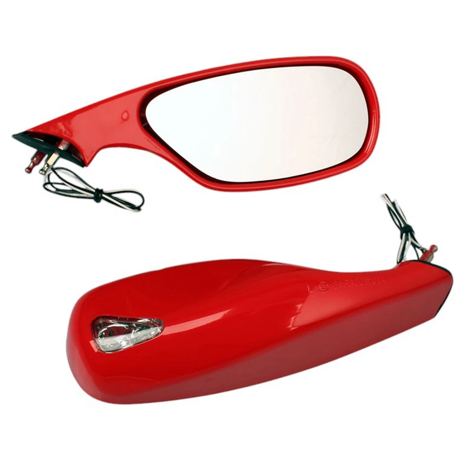 Mirror Set Red with LED turn signals for Ducati 996 998 Years 1994-2003 Foto 2 de 2