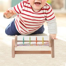 Rainmaker Toy Fine Motor Skill Wooden Rain Stick for Babies 6 Months up Kids