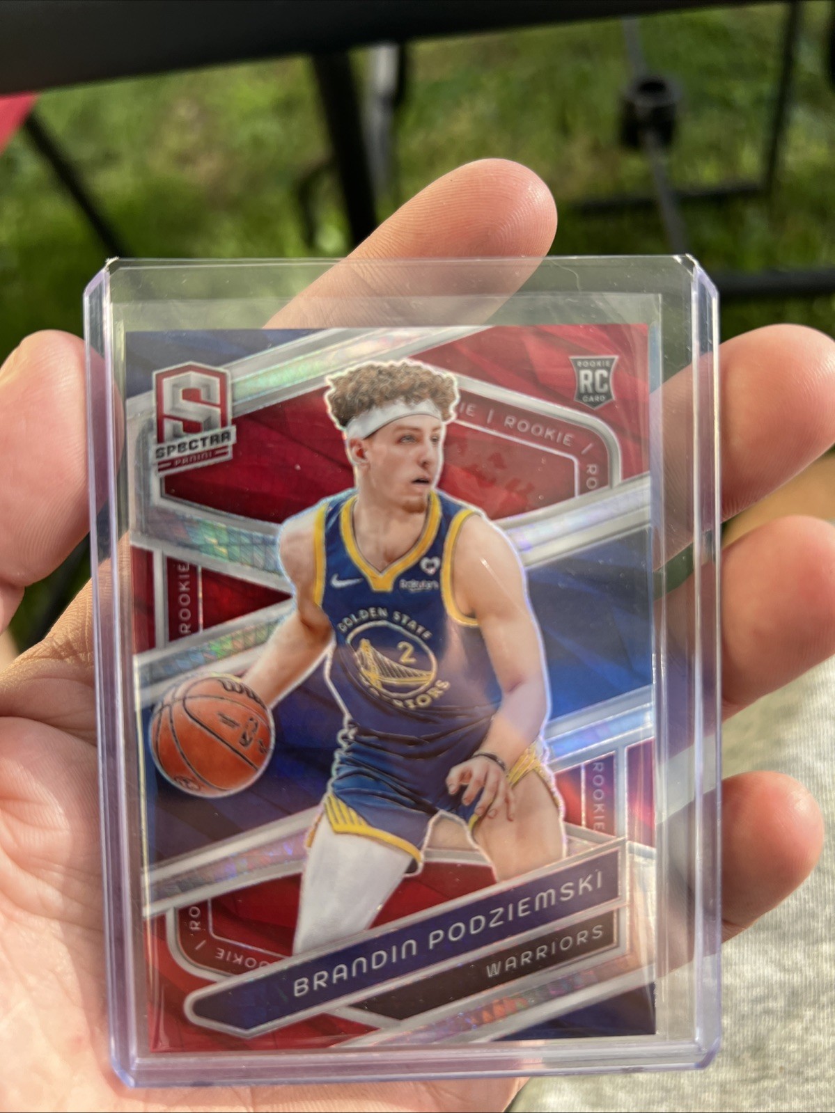 2023-24 Panini Spectra - Rookies Brandin Podziemski #146 Menagerie Prizm (RC)