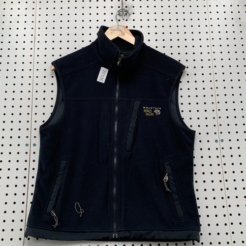 Mountain Hardwear Fleece Vest Mens Medium Black Full Zip Sleeveless Jacket