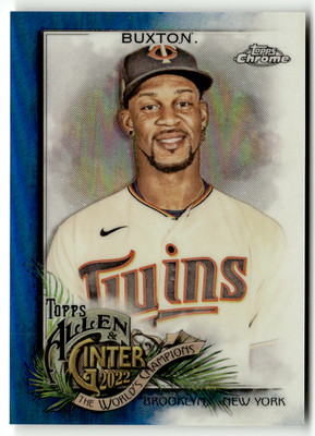 2022 Topps Chrome Allen & Ginter MLB No. 67 Byron Buxton Blue 17/150