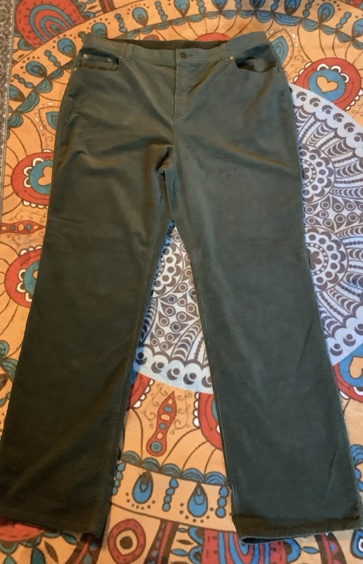 Olive Green Corduroy Pants 16