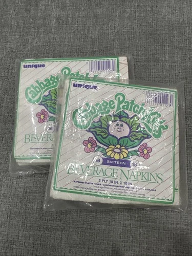 1983 Vintage Cabbage Patch Kids Luncheon Napkins Sealed In Package