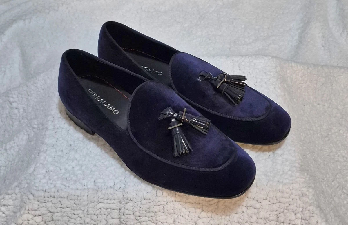 25+ Salvatore Ferragamo Blue EE Dress Shoes for Men for sale 