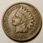 1905 Indian Head Cent Penny VF-EF "Actual Coin Pictured"