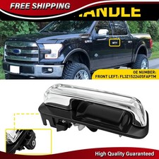 Exterior Door Handle For 2015-2022 Ford F150 Front Driver Side Chrome Wkey Hole