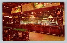 Golden Nugget Gambling Hall Casino Saloon Bar, Las Vegas Nevada Vintage Postcard