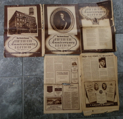 Partial 2/19/1933 Issue 50th Anniversary Atlanta Journal Newspaper-Unique