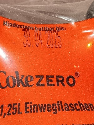 Coca Cola Zero, 1,25 Liter Flaschen, mehrere 6er Packs, nur Abholung