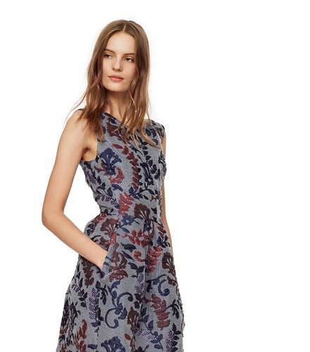 NEW TORY BURCH NAVY DAHLIA FIT \u0026 FLARE 