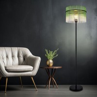 Stehleuchte Standlampe Wohnzimmerleuchte Flurlampe Glas StäBe GrüN H 152 Cm