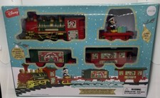 Disney MICKEY MOUSE Holiday Christmas Express Train Set 12 piece DECOR New
