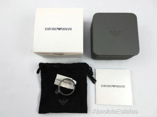 NUEVO Anillo Cabeza de Águila Talla 11 Emporio Armani Para Hombres Acero Inoxidable EGS2662040001 Foto 2 de 4