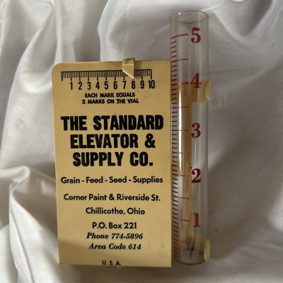 Rain Guage The Standard Elevator & Supply Co. Farming Advertising Chillicothe Oh