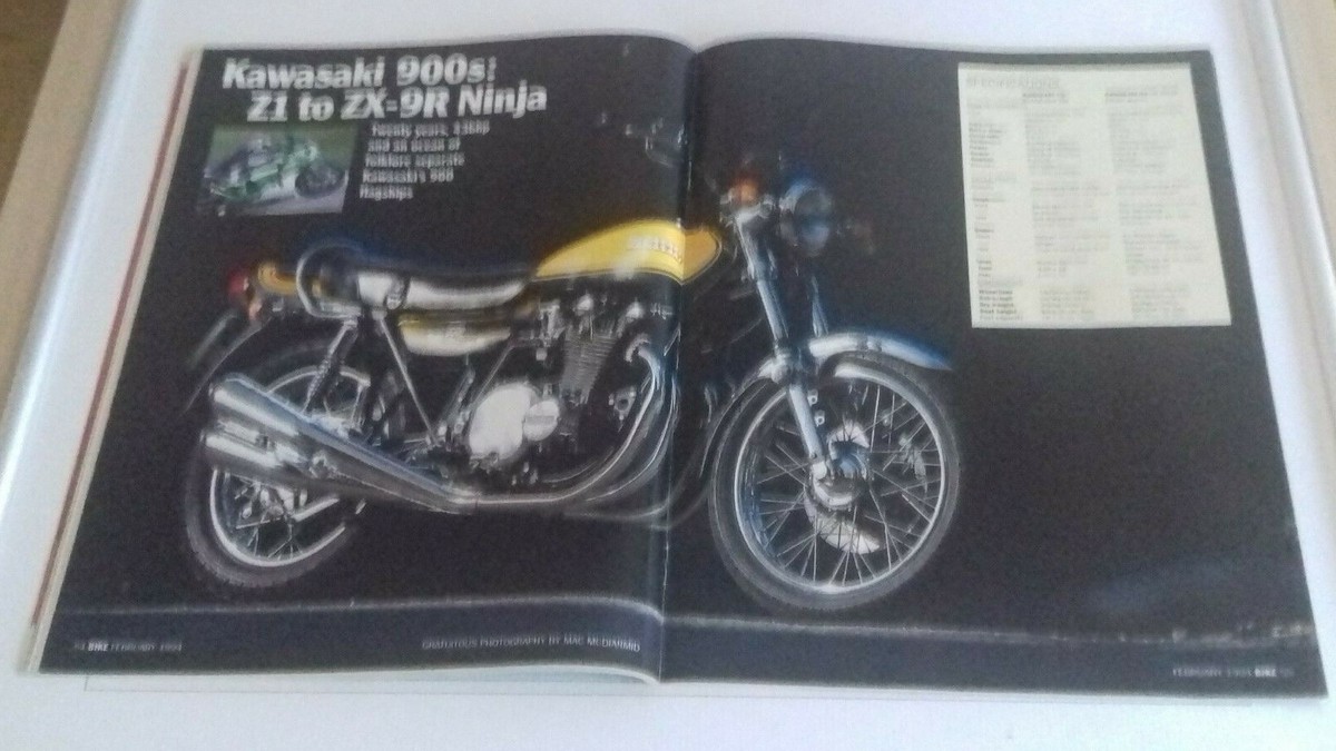 Bike Magazine February 1994 250th Issue Kawasaki ZX Yamaha FZR