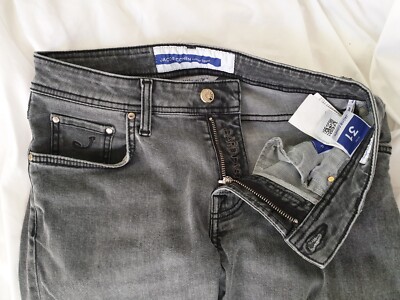 Jeans Jacob Cohen 31 Gr. W31 Grau Bard Fast Bundweite ca. 78 cm Zustand TOP
