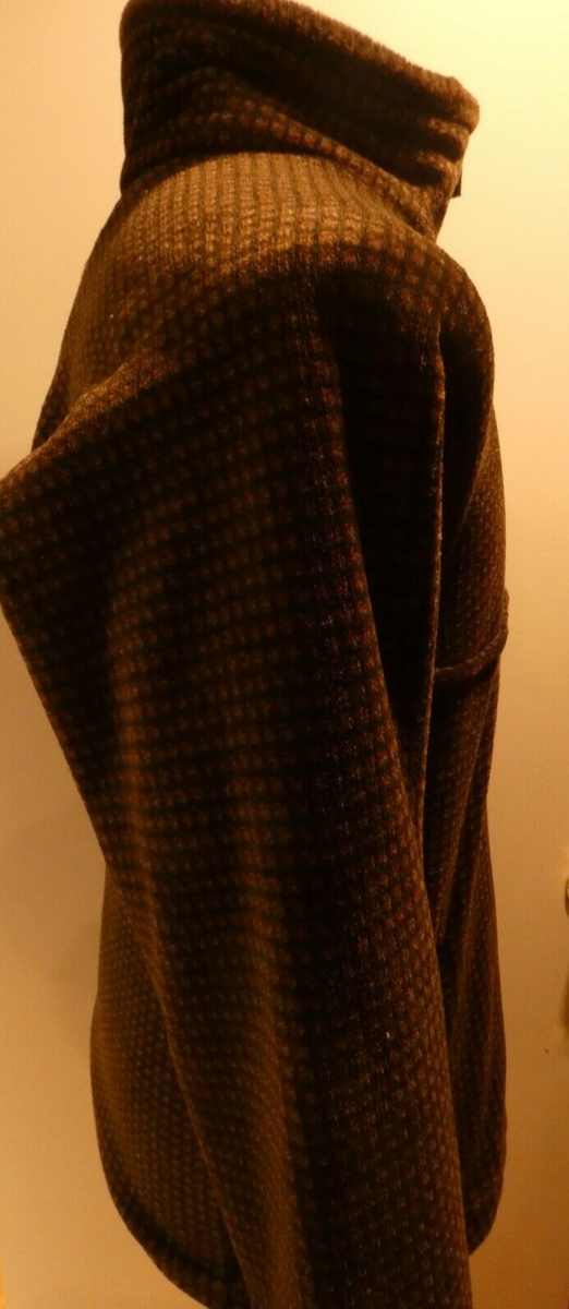Barbour A-260 Fleece Quarter-Zip Pullover, Brown/Checked Pattern