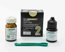 GC Fuji LC 2 Light Cure Gold Label Restorative Glass Ionomer Dental Mini Pack 1