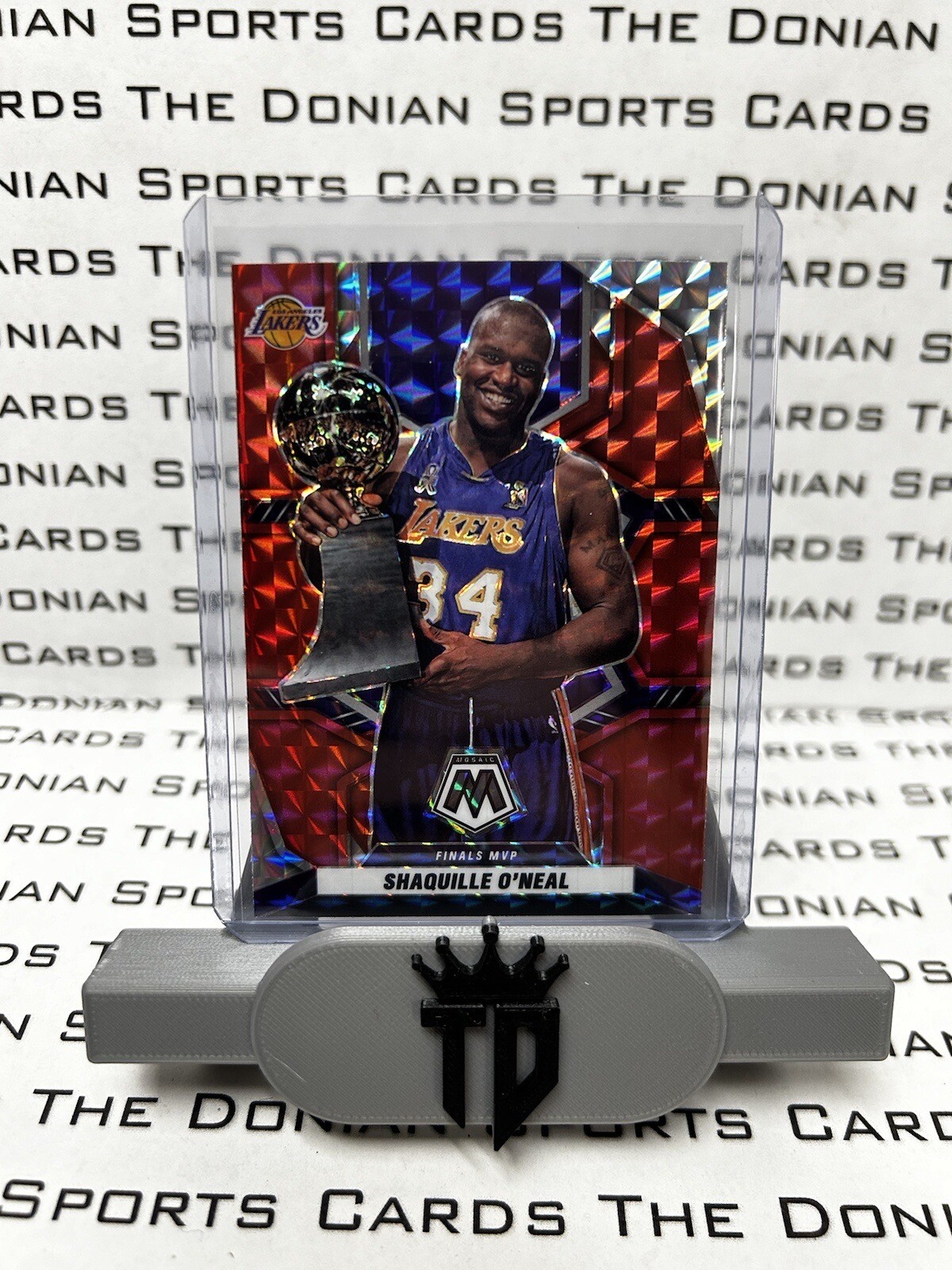 2021-22 Mosaic Basketball FInals MVP Red Prizm #297 Shaquille O'Neal