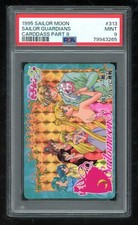 Sailor Moon Carddass 08 313 Guardians 1995 Prism Holo Bandai PSA 9 79943265
