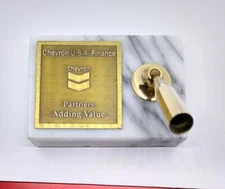 Chevron USA Finance Desktop Pen Holder