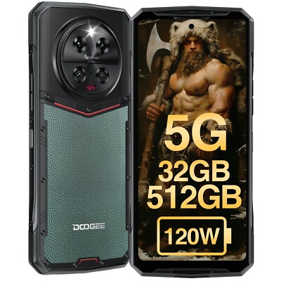 DOOGEE DK10 Dual 5G Outdoor Smartphone 32GB+512GB/TF 2TB Android 13 120Hz Handy