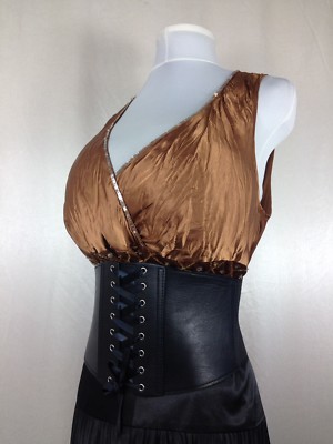 High Shine Sequinned Satin Secretary Blouse Mistress Sissy 16 40 Chest Glossy TV