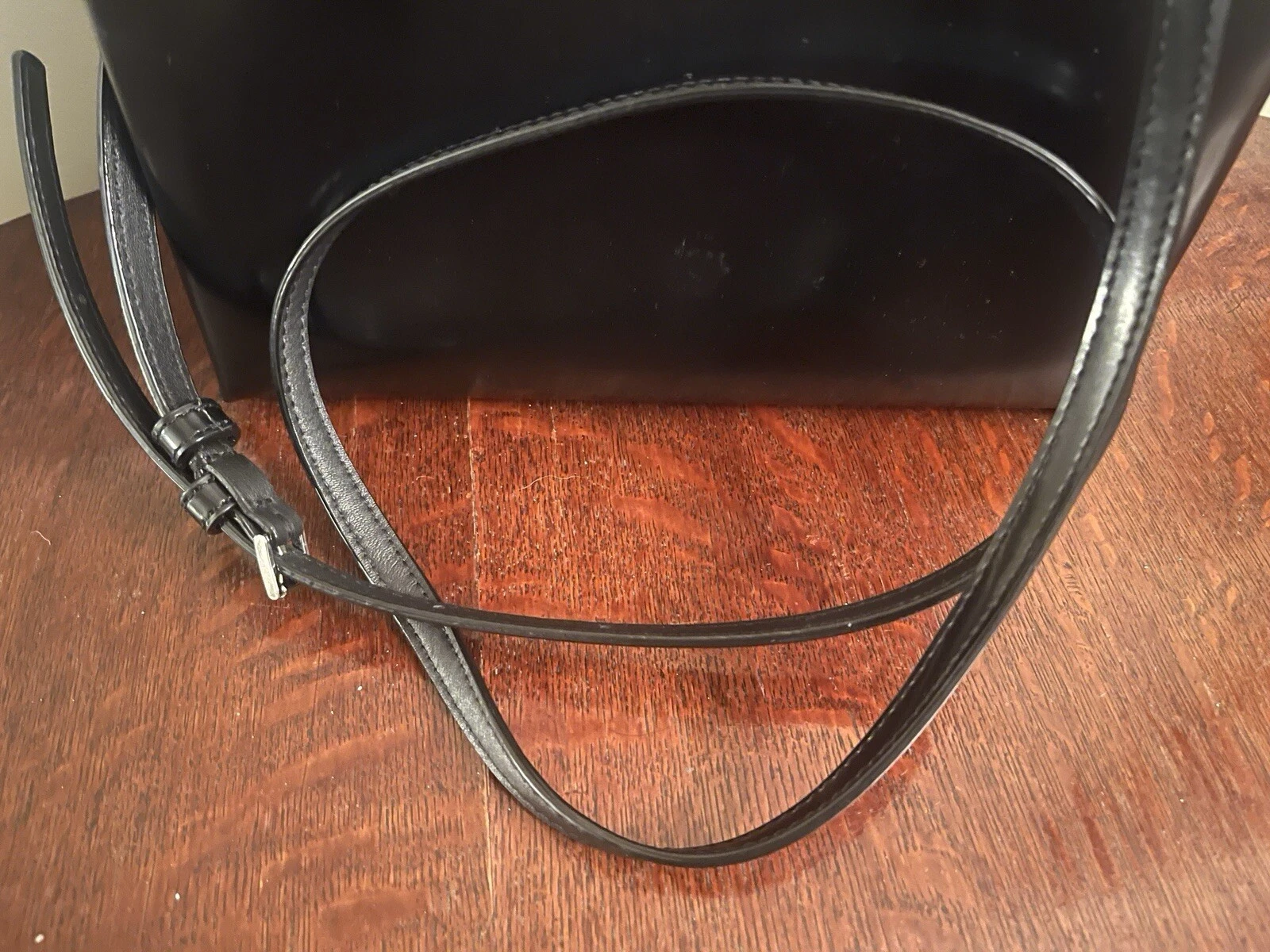 Borsa magnetica a tracolla Kate Spade in pelle nera piccola icona Sam NUOVA