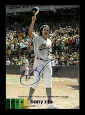 2020 Stadium Club #ABZ Barry Zito Autographs Black #/25