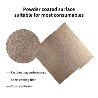 256x268mm PEI Powder Steel Plate 3D Printer Accessories for Anycubic Kobra 3