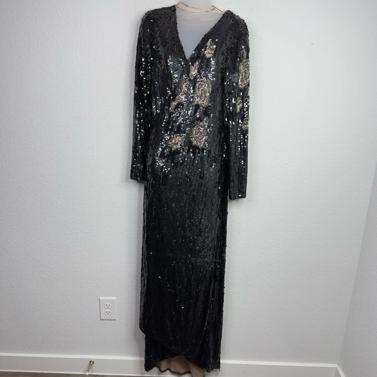 Black Long Sleeve Sequins Dresses for Women for sale | eBay