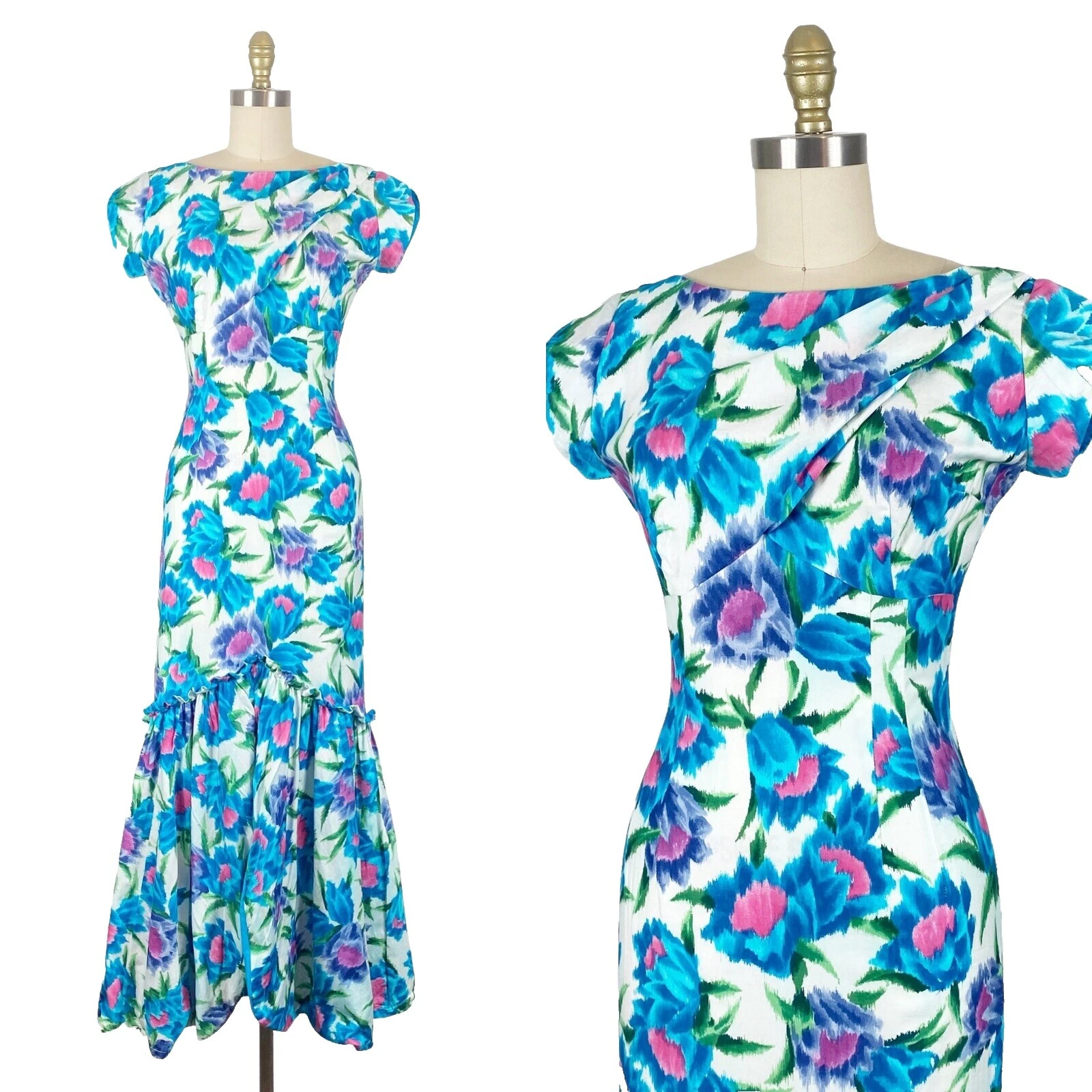 Rockabilly Vestidos VINTAGE multicolor de algodón para mujeres