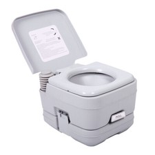 Lightweight Portable Toilet Flushable Camping Sanitary Outdoor Travel 2.6 Gallon