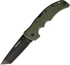 Cold Steel Recon 1 Lockback Green G10 Folding S35VN Tanto Pocket Knife
