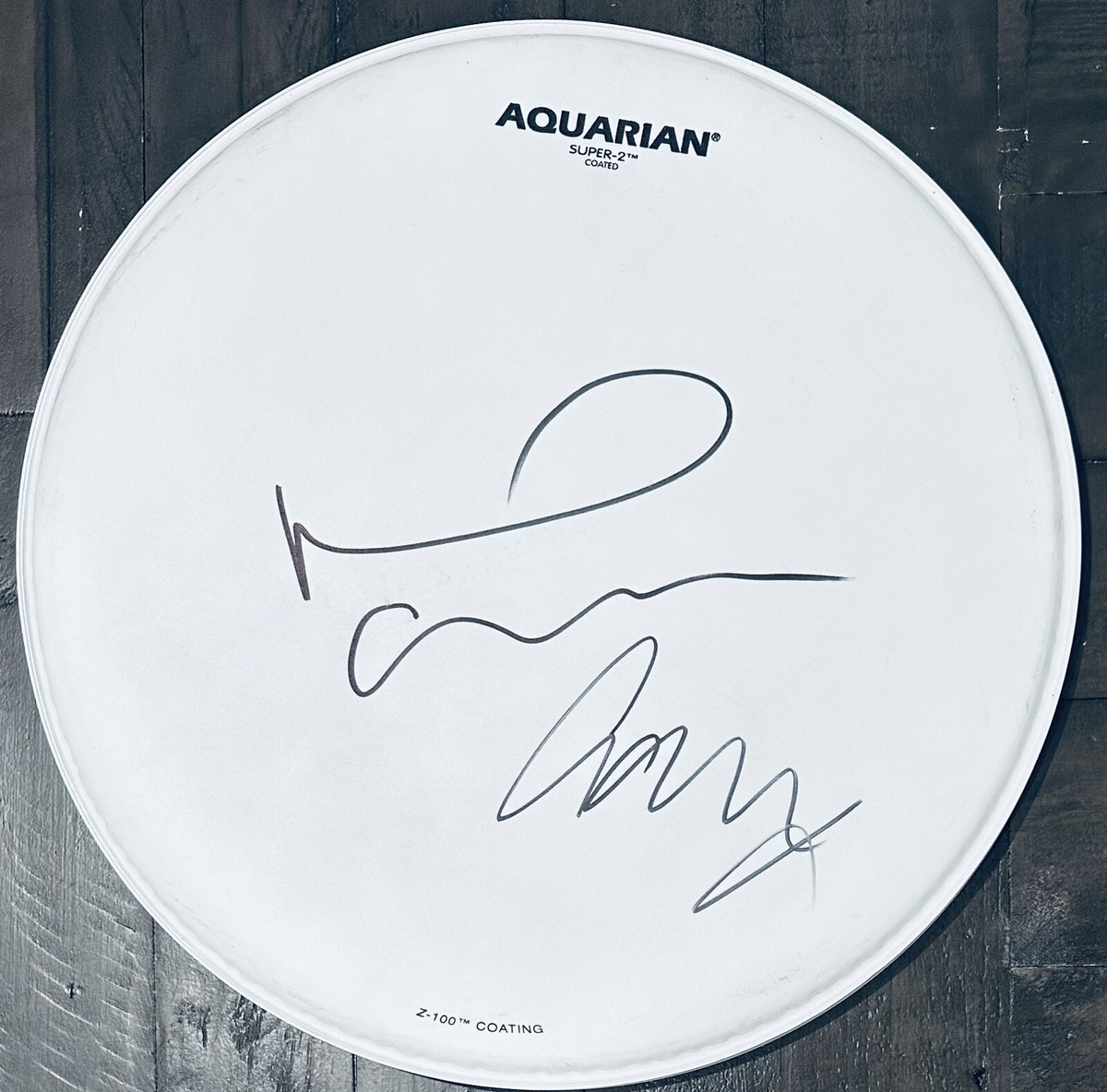 Oasis Signed Drum Noel Gallagher Autographed Drumhead Liam