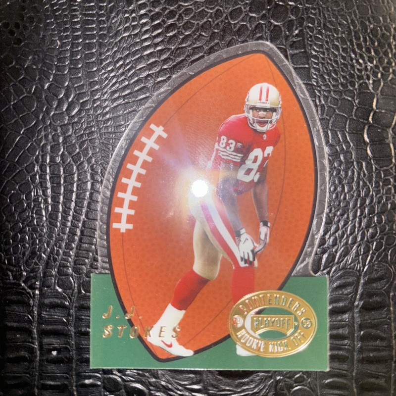 1996 J.J. Stokes Playoff Contenders Rookie Kickoff 49ers RC 