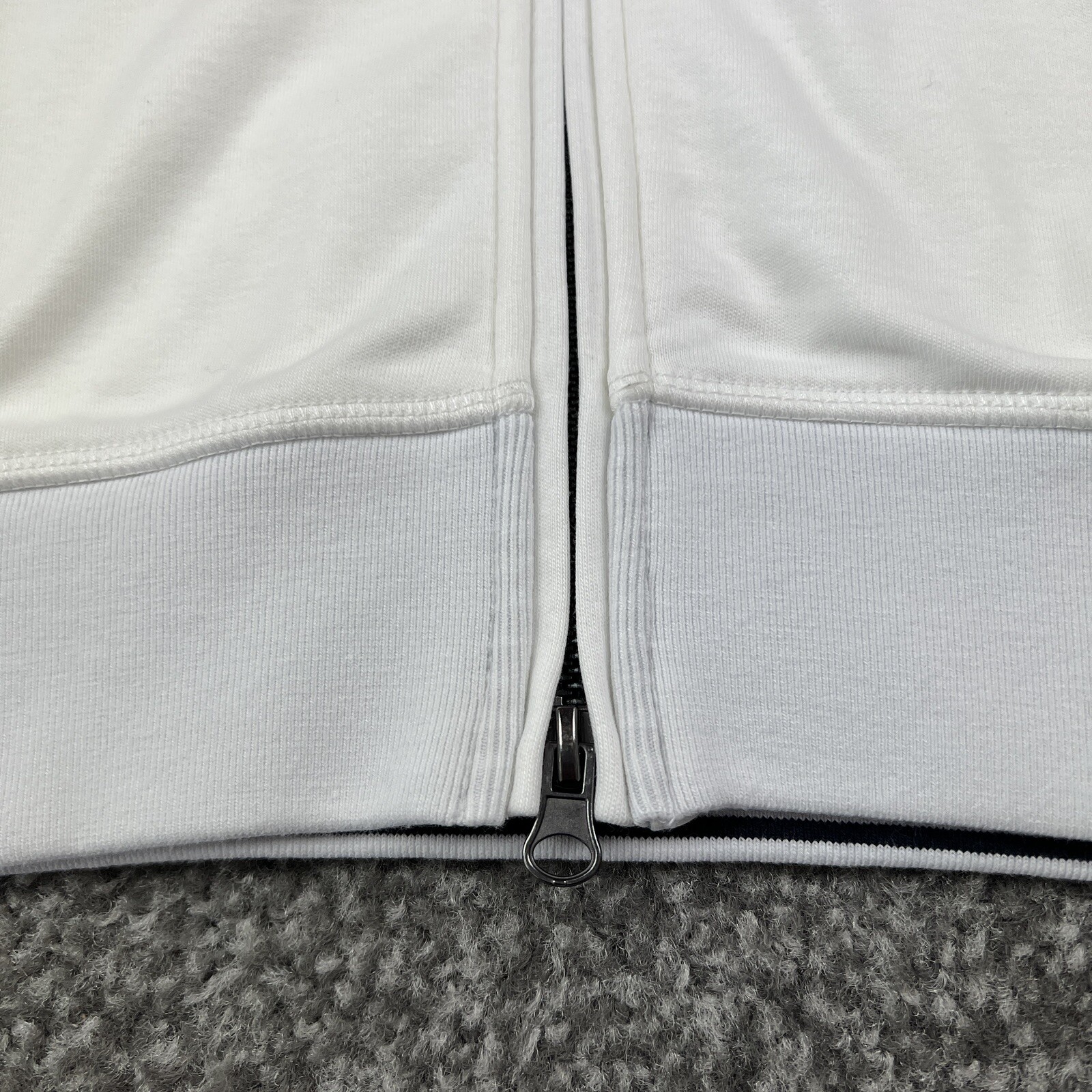 Raffi Jacket Mens Medium White Solid Full Zip Bom… - image 8