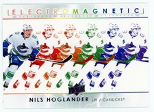 2021-22 Upper Deck Nils Hoglander electromagnetic insert hockey card