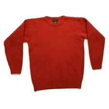 NEW Vintage Charter Club Jane Justin Sweater Women Medium M Lambswool Angora Red