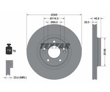 Disque de frein Kia CEED