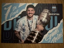 Autogrammkarte AK *RODRIGO DE PAUL* ARGENTINI...