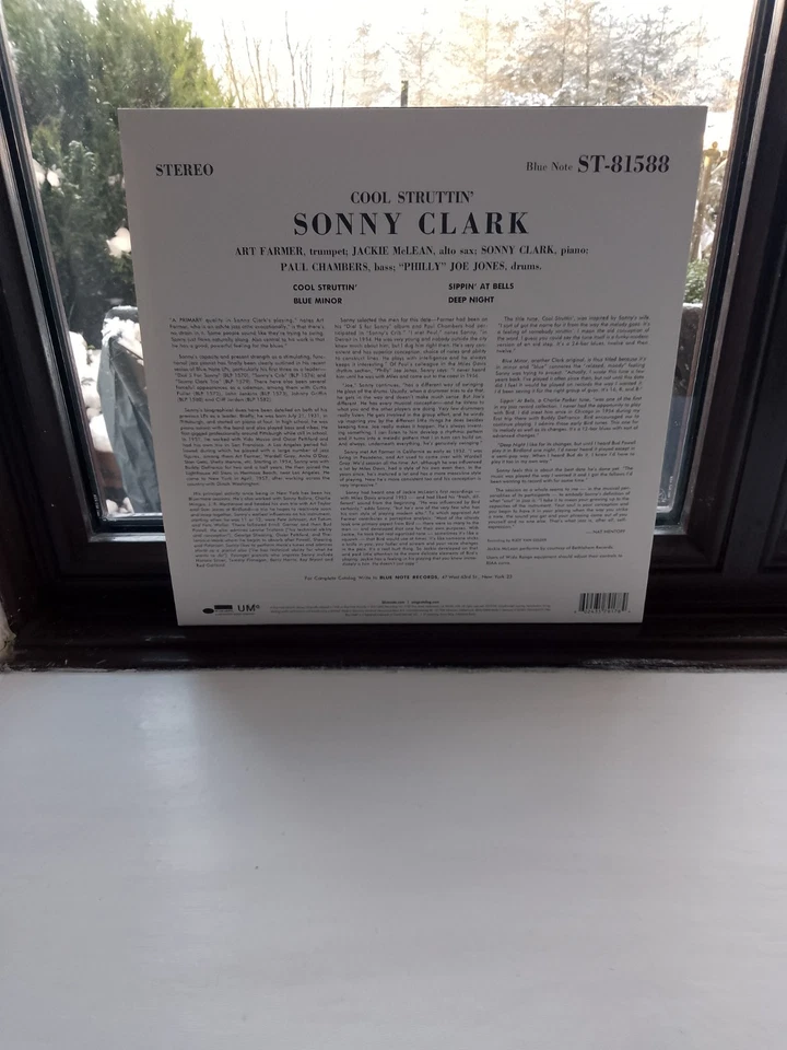 SONNY CLARK Cool Struttin' LP 180g BLUE NOTE Classic Series 2021 Near Mint JAZZ - Image 3 of 4