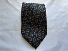 TOMMY HILFIGER Vintage Navy/Green 100 Silk Neck Tie Made USA