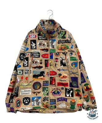 SUPREME GORE-TEX Stickers Shell Jacket Size: L Beige Men | eBay