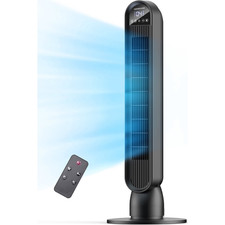 Tower Fan for Home,36" Standing Floor Fan with Remote LED Touchscreen,4 Speeds