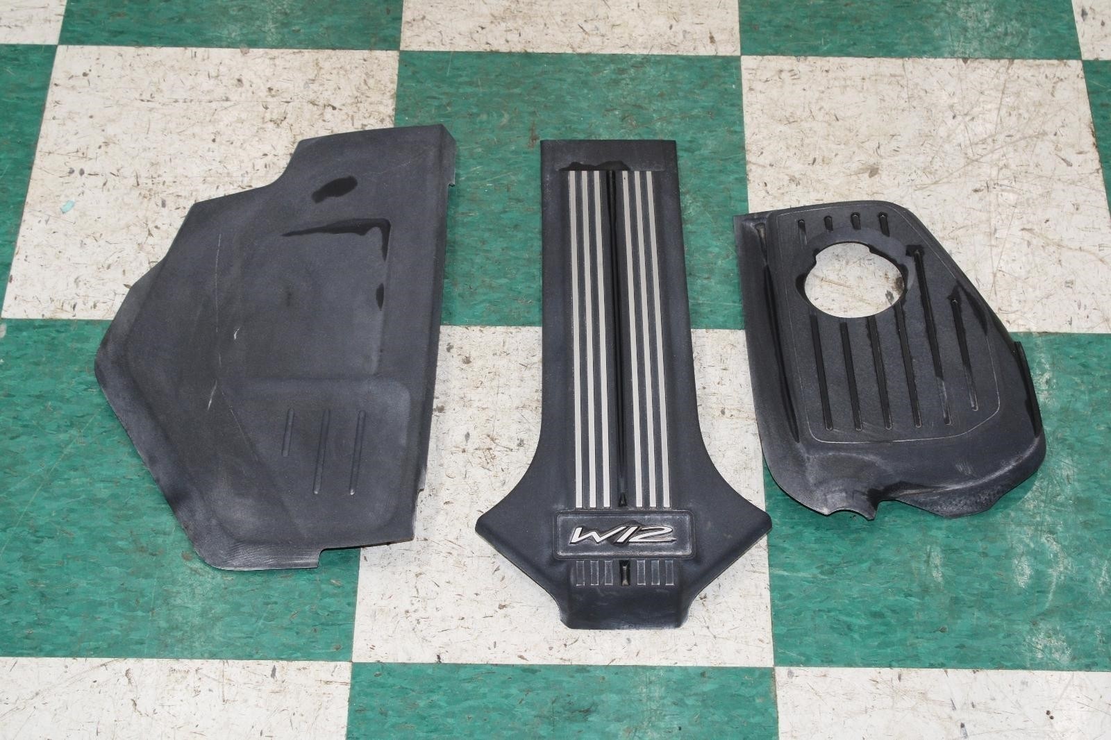 19-24 CONTINENTAL GT/GTC W12 LH RH Center Engine Appearance Trim Cover Set 3x OE
