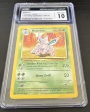 Nidorino 56/110 Legendary Collection CGC 10 LOW POP 23 on eBay