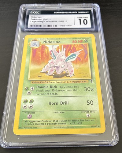 Nidorino graded CGC 10 for sale on eBay