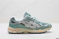 ASICS GEL-NYC Ivy Smoke Grey Men US Size 10 Running Shoes Suede Mesh Casual Snea