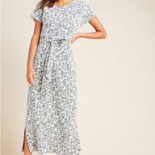 $150 NWT Dolan Left Coast “Taleen” Textured Midi Dress in Grey Sz 2X